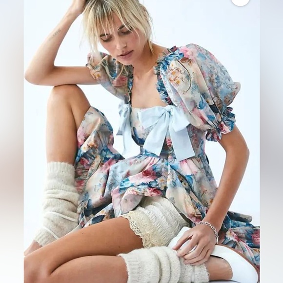 Selkie Château Paper Buttercream Dress - Picture 2 of 10